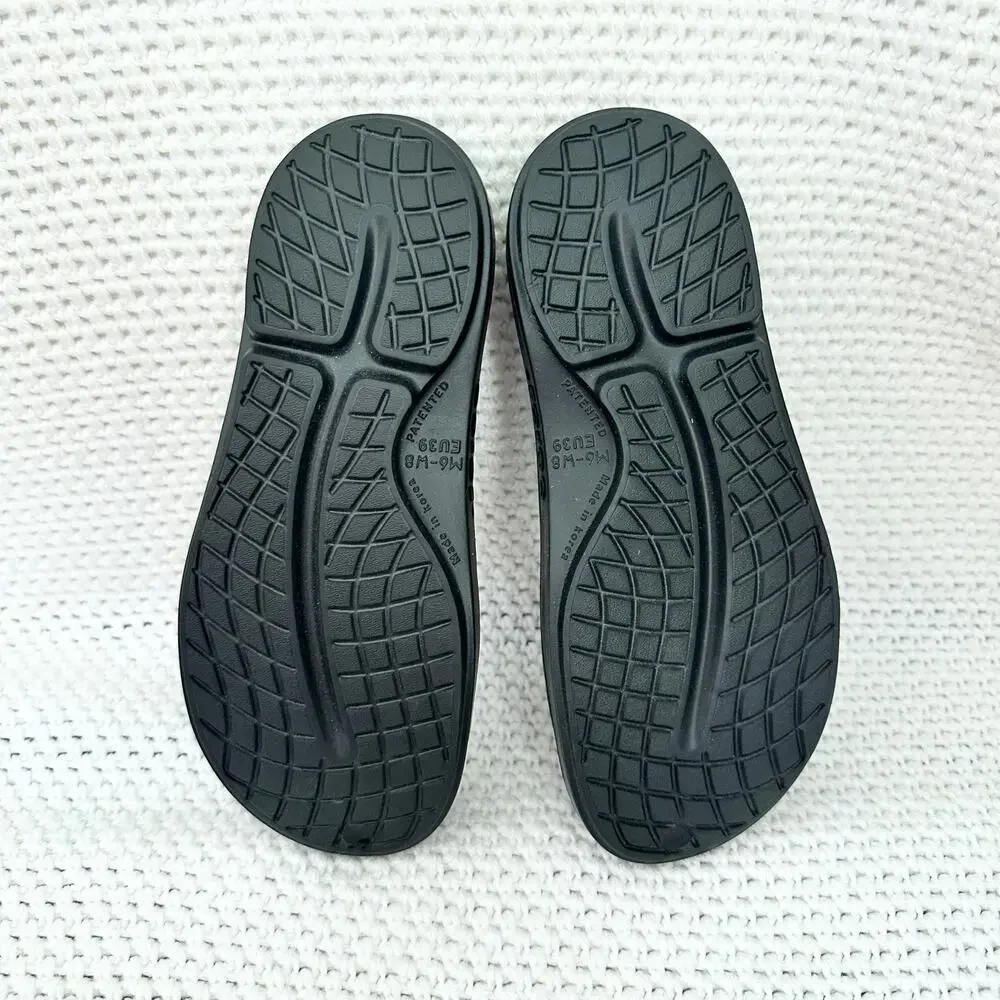 Oofos OOcloog Black Matte Closed Toe Slip On Recovery Clog M6-W8 Unisex Read - Picture 8 of 8